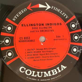 LP Duke Ellington And His Orchestra: Ellington Indigos