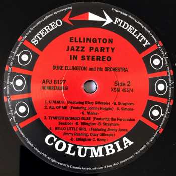 LP Duke Ellington And His Orchestra: Ellington Jazz Party In Stereo LTD 400333