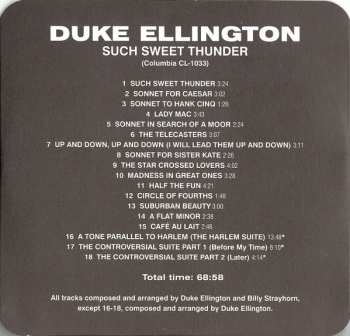 CD Duke Ellington And His Orchestra: Such Sweet Thunder LTD 232145