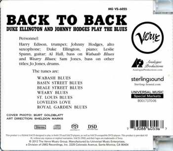 SACD Duke Ellington: Back To Back (Duke Ellington And Johnny Hodges Play The Blues) 177436