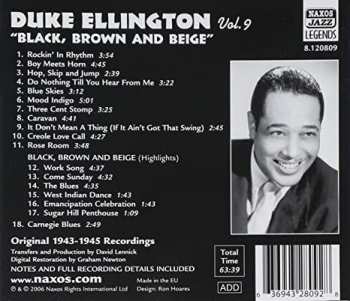 CD Duke Ellington: Black Brown And Beige (Original Recordings Vol. 9 1943 - 1945) 534567
