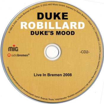 3CD Duke Robillard: Duke's Mood - Live In Bremen 1985 & 2008 485114
