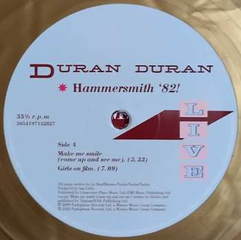2LP Duran Duran: Hammersmith '82! CLR 384095