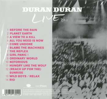 CD Duran Duran: Live 2011 (A Diamond In The Mind) DIGI 798
