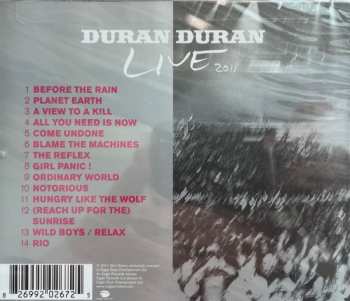 CD Duran Duran: Live 2011 (A Diamond In The Mind)