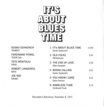 CD Dusko Goykovich: It's About Blues Time 463400