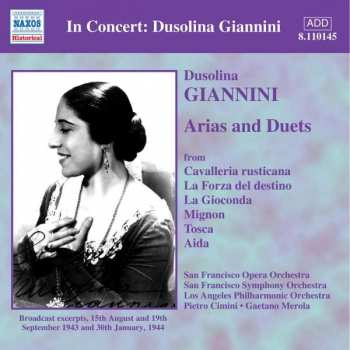 Album Dusolina Giannini: Arias And Duets
