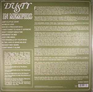 LP Dusty Springfield: Dusty In Memphis
