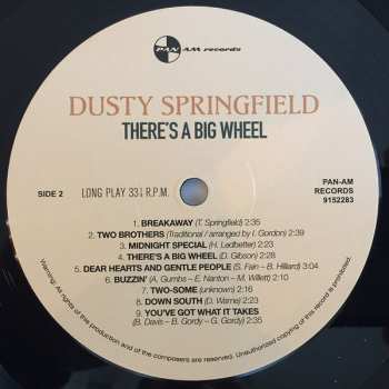 LP Dusty Springfield: There's A Big Wheel LTD 281043