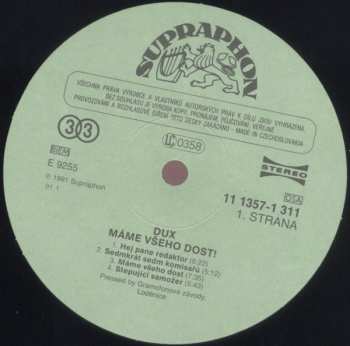 LP Dux: Máme Všeho Dost!