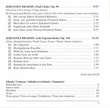 CD Antonín Dvořák: Gypsy Songs