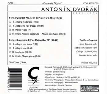 CD Antonín Dvořák: String Quartet No. 13 In G Major Op. 106; String Quintet In E-Flat Major Op. 97