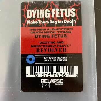 LP Dying Fetus: Make Them Beg For Death CLR 511617