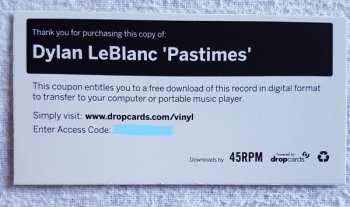LP Dylan LeBlanc: Pastimes LTD | CLR 267194