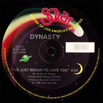 LP Dynasty: I've Just Begun To Love You / Do Me Right 540492