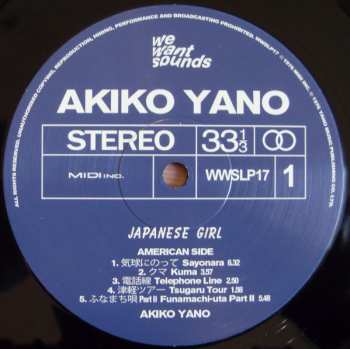 LP Akiko Yano: Japanese Girl 461895