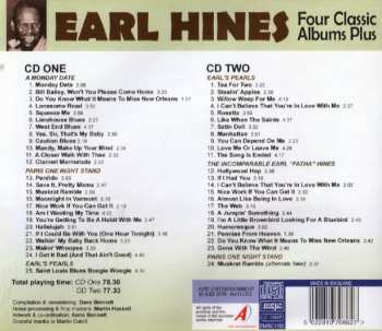 2CD Earl Hines: Four Classic Albums Plus: A Monday Date / Paris One Night Stand / Earl's Pearls / The Incomparable Earl "Fatha" Hines 500627