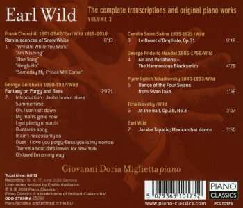 CD Earl Wild: Earl Wild: The Complete Transcriptions And Original Piano Works, Vol. 3 524640