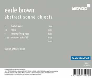 CD Earle Brown: Abstract Sound Objects 330647
