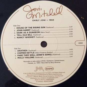 LP Joni Mitchell: Early Joni - 1963 10635