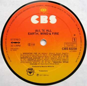 LP Earth, Wind & Fire: All 'N All 530346