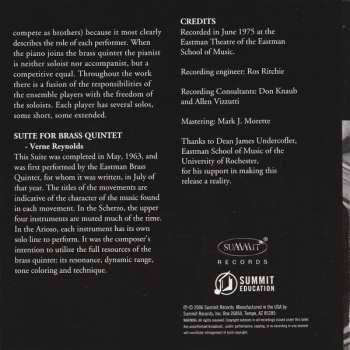 2CD Eastman Brass Quintet: 1975 Archive 243729