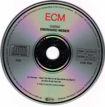 CD Eberhard Weber: Chorus 286708