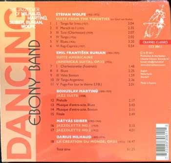 CD Ebony Band: Dancing The Jazzfever of Milhaud, Martinü, Seiber, Burian , Wolpe 352654
