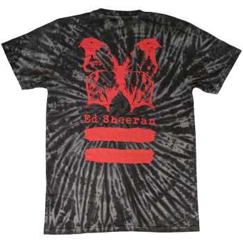 Merch Ed Sheeran: Ed Sheeran Unisex T-shirt: Red Equals Butterfly (back Print & Wash Collection) (xx-large) XXL