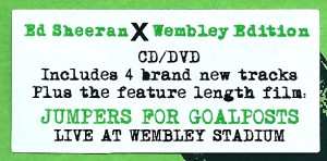 CD/DVD Ed Sheeran: X (Wembley Edition)