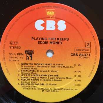 LP Eddie Money: Playing For Keeps