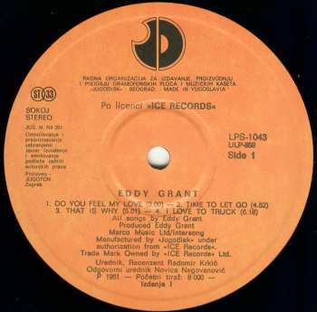 LP Eddy Grant: Can't Get Enough 514023