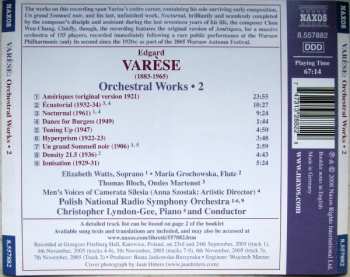 CD Edgard Varèse: Orchestral Works • 2: Amériques, Écuatorial, Ionisation 296220