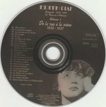 CD Edith Piaf: De La Rue À La Scène 1935 - 1937 / Volume 1 281815