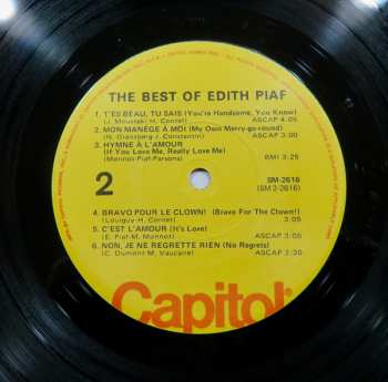 LP Edith Piaf: The Best Of Edith Piaf