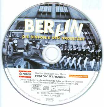 CD Edmund Meisel: Berlin - Die Sinfonie Der Großstadt: Original Motion Picture Score 112087