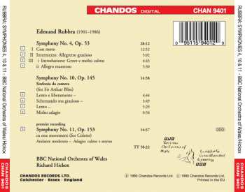 CD Edmund Rubbra: Symphony No. 4 Symphony No. 10 Symphony No. 11 (Premiere Recording) 320765