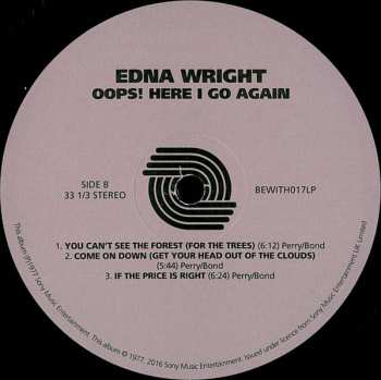LP Edna Wright: Oops! Here I Go Again LTD 379635