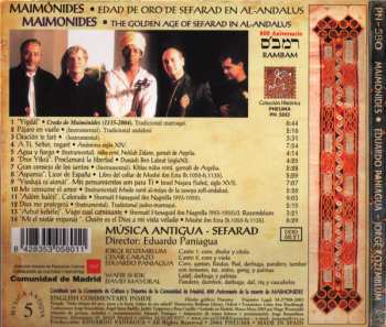 CD Eduardo Paniagua: Maimonides - Edad de Oro de Separad En Al-Andalus 270339