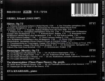 CD Edvard Grieg: Slätter - Stemniger - Three Pieces, Op. Posth. 456961
