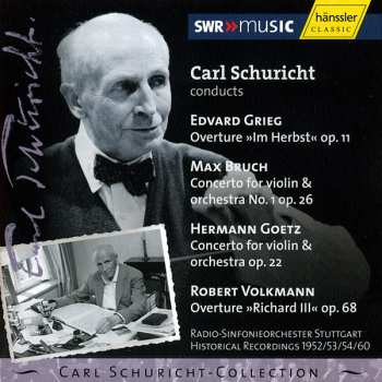 Album Edvard Grieg: Overture »Im Herbst« Op. 11, Concerto For Violin & Orchestra No. 1 Op. 26, Concerto For Violin & Orchestra Op. 22, Overture »Richard III« Op. 68