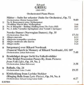 CD Edvard Grieg: Norwegian Dances • Slåtter & Ballade 230226