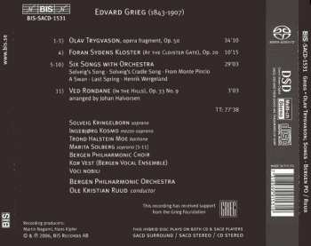SACD Edvard Grieg: Olav Trygvason • Orchestral Songs 115599