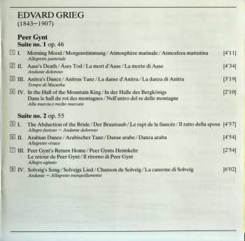 CD Edvard Grieg: Peer Gynt Suites • Holberg Suite / Finlandia • Valse Triste 44805