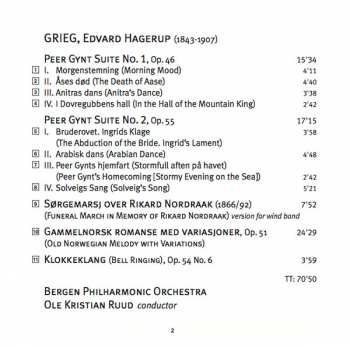 SACD Edvard Grieg: Peer Gynt Suites Nos. 1 And 2 / Funeral March / Old Norwegian Melody / Bell Ringing 359720