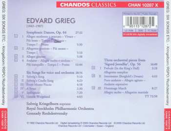 CD Edvard Grieg: Symphonic Dances, Six Orchestral Songs, Three Orchestral Pieces From 'Sigurd Jorsalfar' 359563