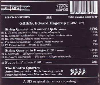 CD Edvard Grieg: The Complete Music For String Quartet