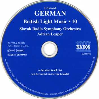 CD Edward German: British Light Music • 10 397660