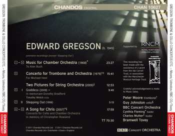 CD Edward Gregson: A Song for Chris - Trombone Concerto - Music for Chamber Orchestra - Two Pictures for String Orchestra 331412