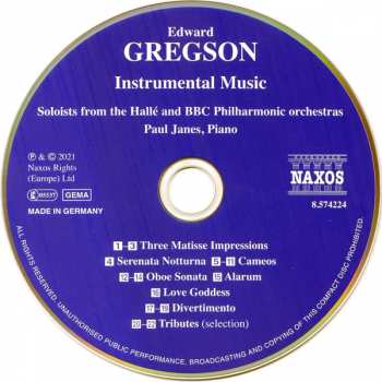 CD Edward Gregson: Instrumental Music 119408